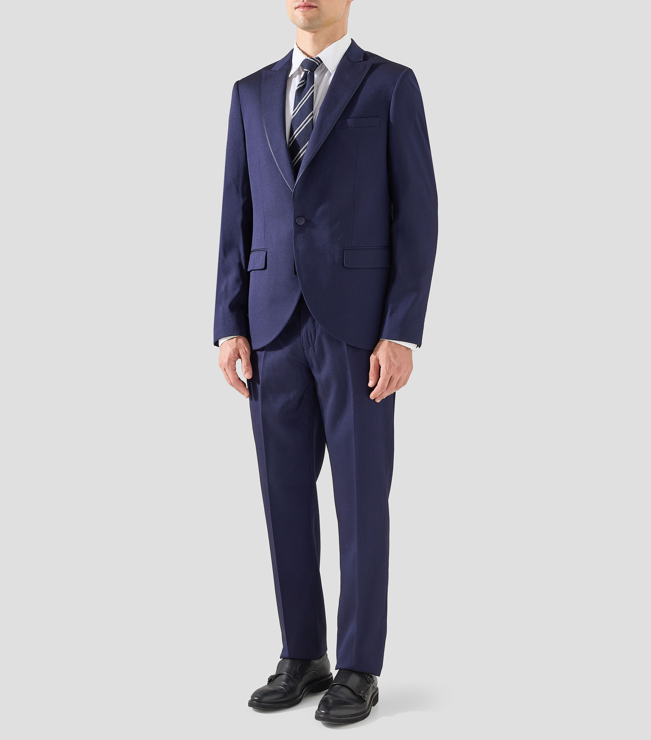 Traje de corte Slim liso Hombre